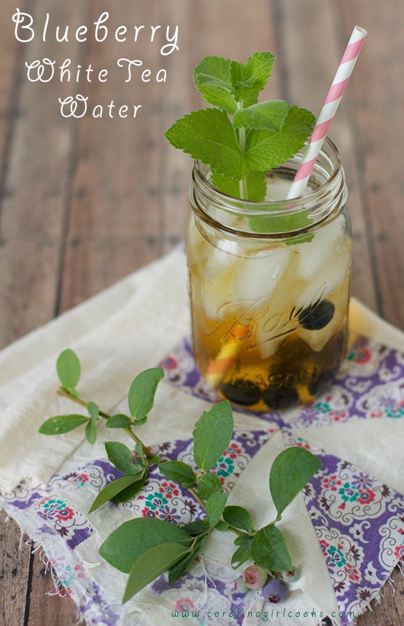 How to Make Blueberry White Tea Water in 4 Steps Carolina Girl Cooks